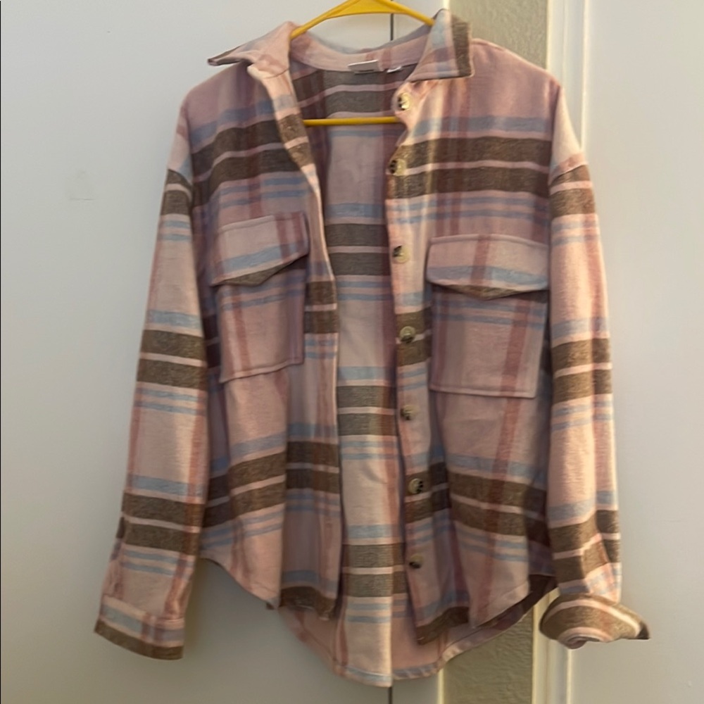 Lightweight flannel Barbie jacket!